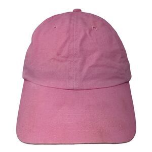 Big X Slideback Hat Pink One Size Adjustable 6 Panel Vent Holes Blank